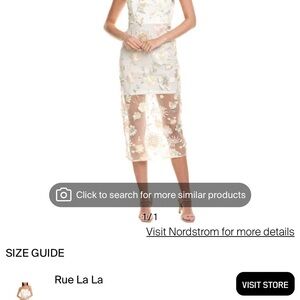 3D Floral Midi Dress